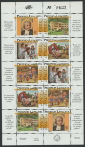 Venezuela 1995 MNH Miniature Sheet | Scott 1516 | Jean-Baptiste de La Salle