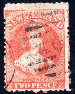 New Zealand #46 Used F, Crease    Cat $400.00 ...  4330047