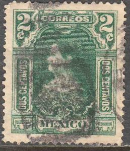 MEXICO 311, 2¢ INDEPENDENCE CENTENNIAL 1910 COMMEM USED. F-VF (218)