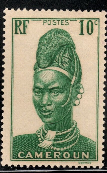 Cameron, French Mandate Scott 229 MH* Mandara Woman stamp