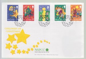 Isle of Man -  2000  NSPCC set of 5,   on FDC