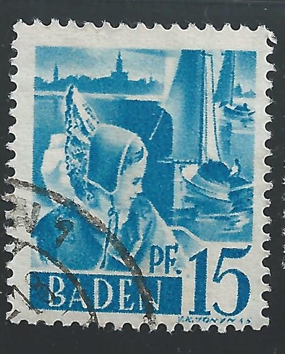 Germany #5N19 15pf Girl of Constance