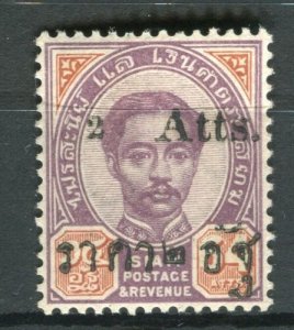 THAILAND; 1894 Large Roman 'Atts' surcharge mint hinged 2/64a. value 