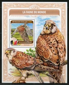 TOGO 2016  FAUNA OF THE WORLD  BELGIUM'S OFFICIAL  BIRD  S/S  MINT NH