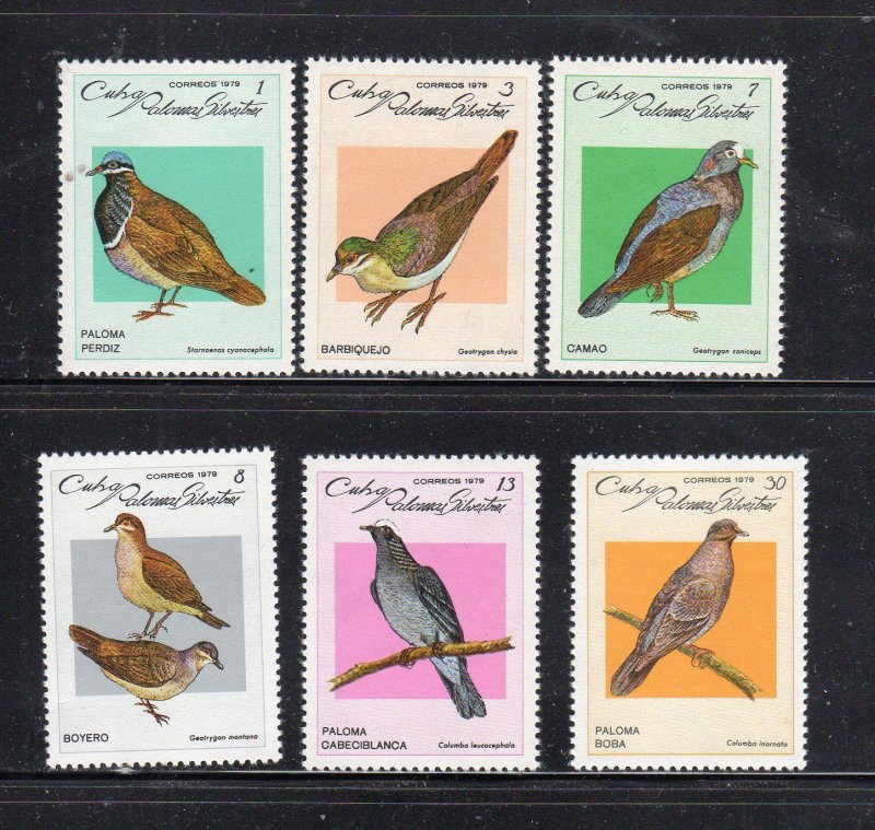 CUBA #2227-2232  1979  BIRDS    VF NH  O.G