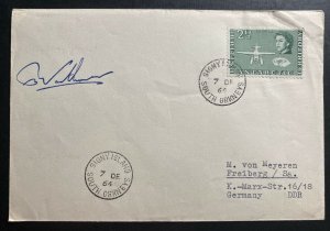 1964 Signy Island British Antarctic Territory Cover To Freiberg DDR East Germany