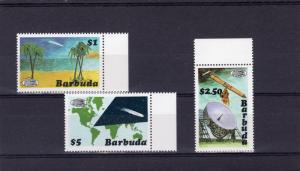 Barbuda 1986 Sc#790/791/793 Halley's Comet-Space Set (3) MNH VF