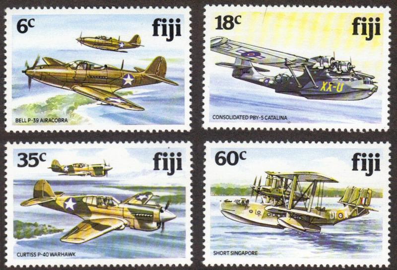 Fiji #454-57 MNH cpl planes