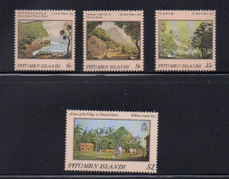 Pitcairn Islands Sc 249-52 Palmer & Smythe Paintings stamp set mint NH