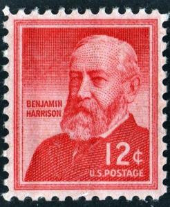 SC#1045 12¢ Benjamin Harrison (1959) MNH