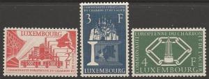 LUXEMBOURG SG606/8 1956 EUROPEAN COAL & STEEL COMMUNITY MNH