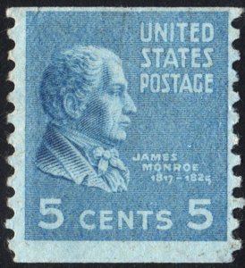 SC#845 5¢ James Monroe Coil (1939) MNH