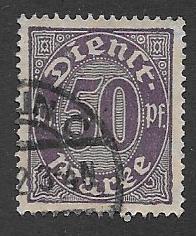 Germany  Scott O8  Used