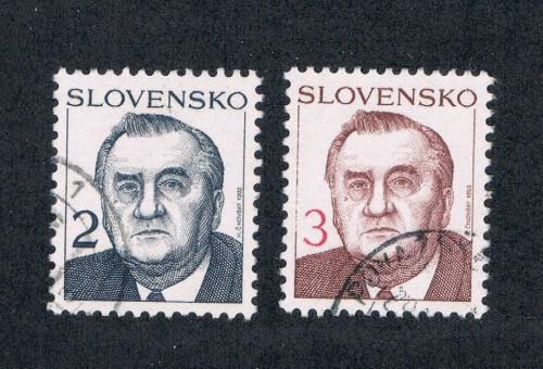 Slovakia 159-159A Used President Michal Kovac  (S0147)