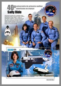 GUINEA-BISSAU 2023 MNH IMPERF. Sally Ride 1st American Woman in space S/S #636b1