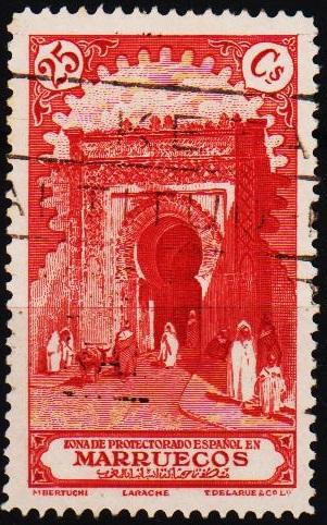 Morocco(Spanish). 1928 25c S.G.131 Fine Used