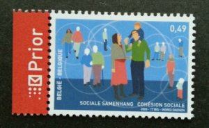 *FREE SHIP Belgium Social Cohesion 2003 Family Network Relationship (stamp) MNH