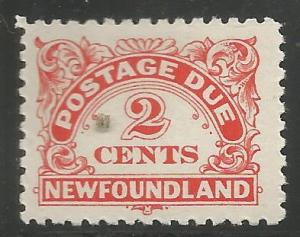 NEWFOUNDLAND J2, MINT HINGED, POSTAGE DUE STAMP
