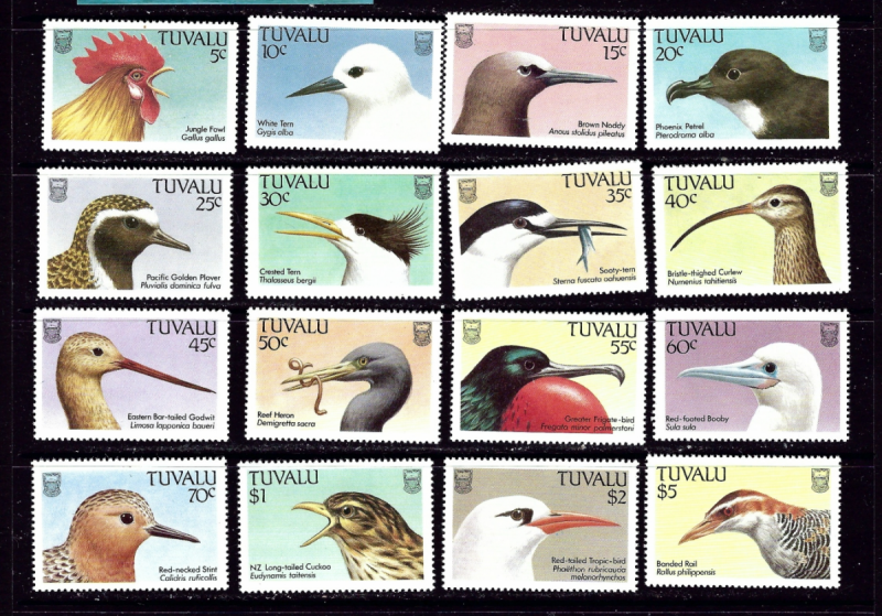 Tuvalu 469-84 NH 1988 Birds