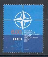 Estonia Sc 491 2004 Admission to NATO stamp mint NH