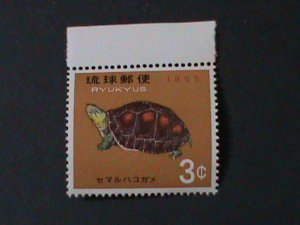 ​RYUKYU-1965-SC# 136-CHINESE BOX TURTLE-MNH-VERY FINE WE SHIP TO WORLDWIDE