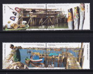 Portugal 2005, Fishings Villages MNH Pairs set # 2767-2768