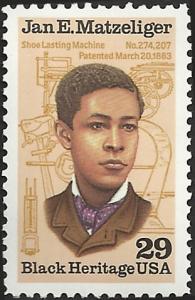 # 2567 MINT NEVER HINGED JAN E. MATZELIGER