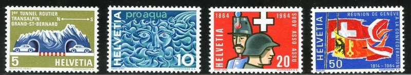 Switzerland 434-37 MNH,  Composite Set from 1964.