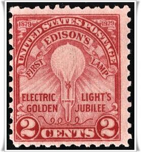 SC#655 2¢ Edisons Light Bulb (1929) MNH