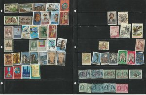 Greece Stamp Collection on 8 Stock Pages, Nice Lot of Stamps, JFZ