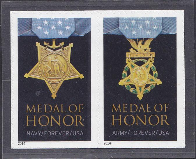 Scott 4823d Medal of Honor Korean War Pair MNH