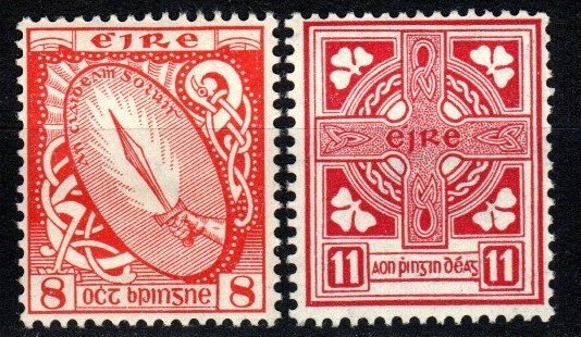 Ireland #137-8 F-VF Unused CV $5.00 (X1882)