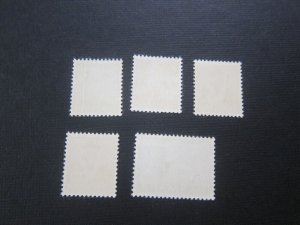 Denmark 1936 Sc 252-56 set MNH