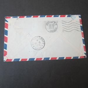 Vietnam 1953 cover to Laso #041