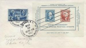 947-948  STAMP CENTENARY & CIPEX SS - Dual FDC