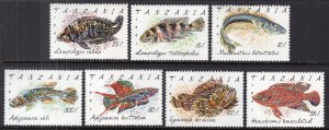 Tanzania 816-822 Fish MNH VF