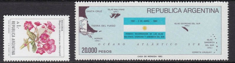 ARGENTINA  ^^^^  KEYS  sc#1411,1524  better  MNH   $$@ lar821arg