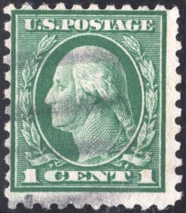 SC#462 1¢ Washington Single (1916) Used