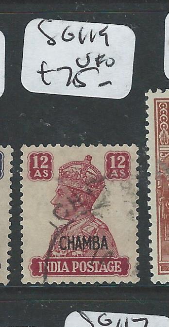 INDIA CHAMBA (P0804B) KGVI  12A SG 119  VFU