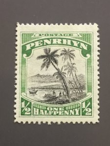 Penrhyn Is. 33 F-VF MH. Watermarked. Scott $ 6.50