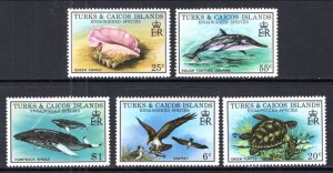 Turks and Caicos 380-384 Animals MNH VF