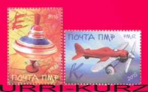 TRANSNISTRIA 2015 Children's Toys Airplane Plane Yule Whirligig 2v MNH