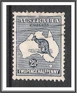 Australia #39 Kangaroo & Map Used