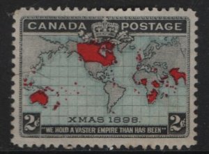 CANADA,  86  MINT HINGED,PAPER  HINGED  REMNANTS