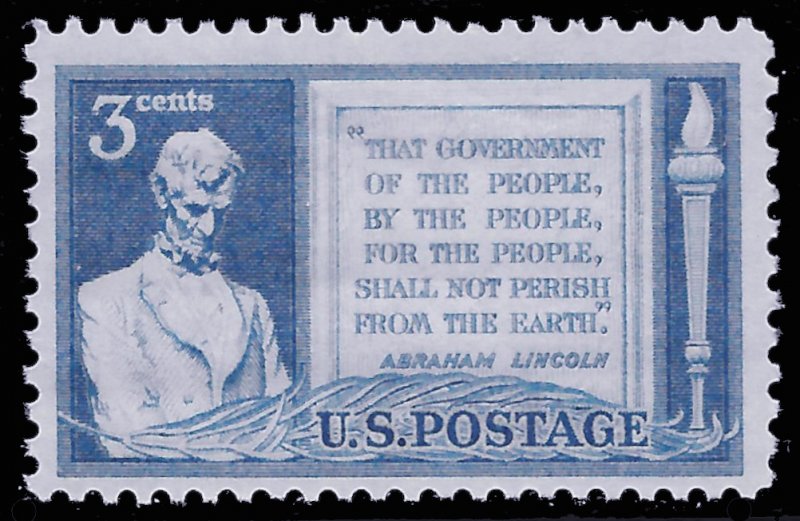 Scott 978  3¢ Gettysburg Address Single, MNH