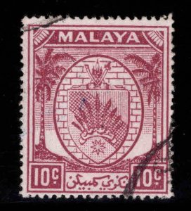 MALAYA Negri Sembilan Scott 46 Used coat of arms stamp