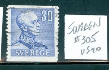 Sweden #305 used 
