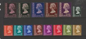 Hong Kong 1973 Defs complete UM/MNH SG 283/96