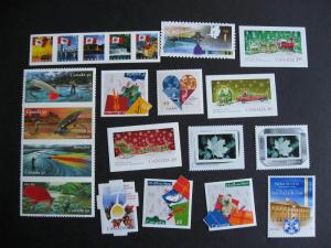 CANADA 21 different MNH 2003-5 era cut to shape self adhesives, check em out!