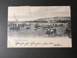 1905 Uruguay Postcard Cover Montevideo to Wies Baden Germany